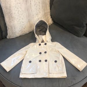 Petit Bateau Lined Raincoat w Detachable Hood